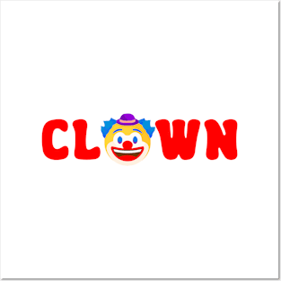 Clown Red Posters and Art